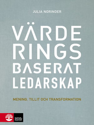 cover image of Värderingsbaserat ledarskap